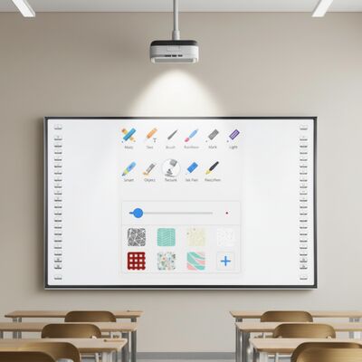 75 inch tất cả trong một bảng trắng tương tác với công nghệ hồng ngoại và màn hình cảm ứng 20 điểm