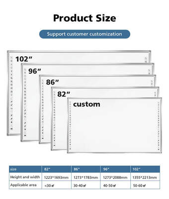 75 inch tất cả trong một bảng trắng tương tác với công nghệ hồng ngoại và màn hình cảm ứng 20 điểm