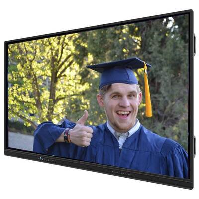 Màn hình cảm ứng đa điểm chống chói chân đế di động LCD bảng tương tác kỹ thuật số thông minh 55 65 75 inch bảng phẳng tương tác