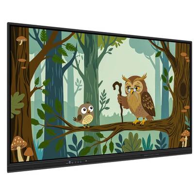 Bảng tương tác LED Android 4K 75 inch, Chạm bằng ngón tay, Chiếu USB, Bảng trắng