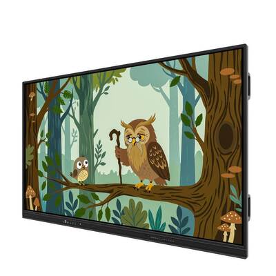 Bảng tương tác LED Android 4K 75 inch, Chạm bằng ngón tay, Chiếu USB, Bảng trắng