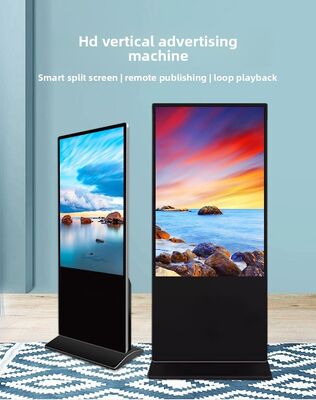 Màn hình kỹ thuật số sàn cảm ứng điện dung trong nhà 43 55 65 75 inch, Màn hình quảng cáo tương tác thương mại 4K
