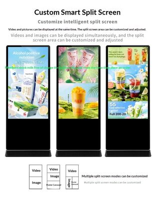 43 50 55 Inch Sàn thương mại đứng Màn hình quảng cáo LCD Màn hình cảm ứng Màn hình Kiosk Signage kỹ thuật số