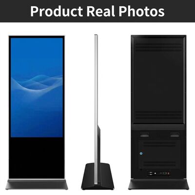 Chế độ hiển thị màu đen 43 inch, biển báo kỹ thuật số với quản lý nội dung từ xa và kích thước màn hình tùy chỉnh để tăng cường hiển thị quảng cáo