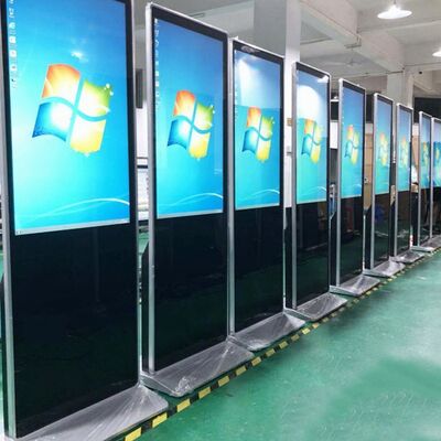 Màn hình kỹ thuật số sàn cảm ứng điện dung trong nhà 43 55 65 75 inch, Màn hình quảng cáo tương tác thương mại 4K