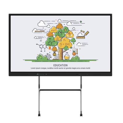 86 inch Android PC i5 i7 Hệ thống kép 50 Touch 4K Bảng interactive cho văn phòng lớp học