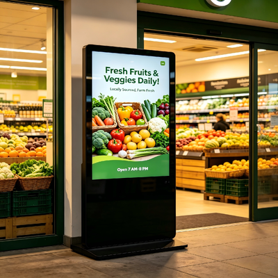 43/49/55/65/75 inch Đứng trên sàn Hiển thị thương mại màn hình cảm ứng Kiosk Quảng cáo Digital Signage