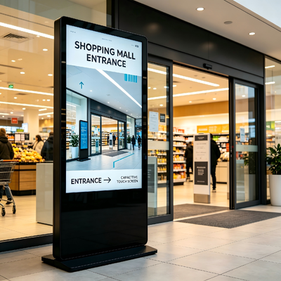 43/49/55/65/75 inch Đứng trên sàn Hiển thị thương mại màn hình cảm ứng Kiosk Quảng cáo Digital Signage