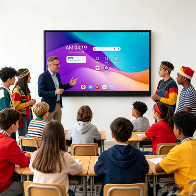 Màn hình tương tác Android 16 75 inch được Google EDLA chứng nhận cho các cuộc họp ở trường