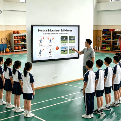 Màn hình tương tác phẳng iBoard 75 inch Bảng thông minh với chứng nhận Google EDLA
