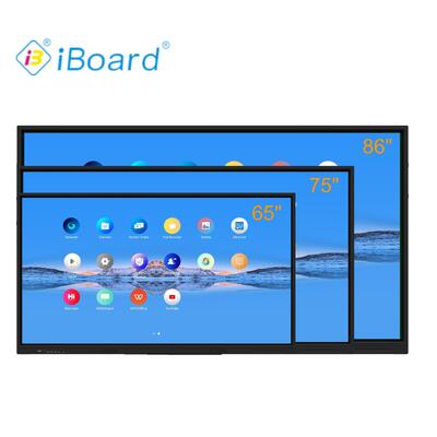 iBoard Interactive Flat Panel 86 Inch 4k độ phân giải Smart Touch với thiết bị hệ thống Android mới cho cuộc họp văn phòng lớp học