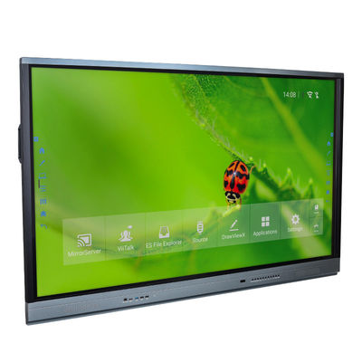 Bảng tương tác Bảng thông minh 86 inch Bảng trắng tương tác 3840 * 2160 Màn hình cảm ứng tương tác góc nhìn rộng