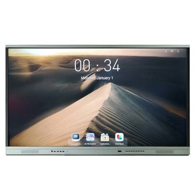 Bảng tương tác Bảng thông minh 86 inch Bảng trắng tương tác 3840 * 2160 Màn hình cảm ứng tương tác góc nhìn rộng