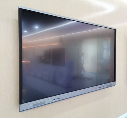 55-98 Inch 4K Phân tích màn hình phẳng tương tác với hệ thống đa cảm ứng và kép cho giảng dạy và họp