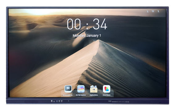 Bảng kỹ thuật số tương tác màn hình phẳng IR 55 inch Màn hình cảm ứng thông minh