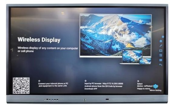 Bảng điều khiển cảm ứng thông minh gắn tường thông minh 65 "Smart Tech Interactive Whiteboard