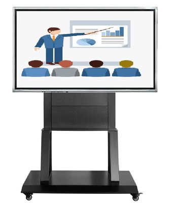 55 đến 86 inch Interactive Whiteboard Home TV Meeting Online & Display Floor Độ cao điều chỉnh Mobile Stand để hiển thị Meeting giảng dạy & đào tạo