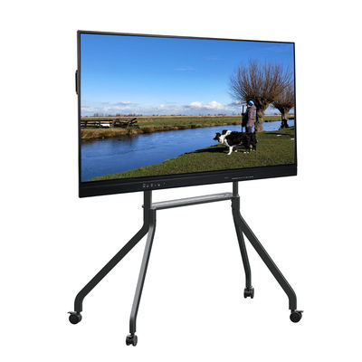 500cd / m2 Độ sáng LCD Smart Board với Android OS 14 và hoặc Màu sắc khung màu đen