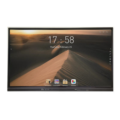 Bảng dạy học LED 65 '' Màn hình LED tương tác hồng ngoại Màn hình cảm ứng đa điểm Bảng thông minh