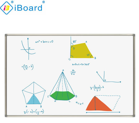 Bảng trắng tương tác hồng ngoại 90 inch Bảng trắng điện tử Giao diện USB Bề mặt Nano Ceramic