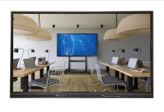 Bảng trắng tương tác LED 75 "Màn hình cảm ứng đa điểm Android Windows Hệ thống kép