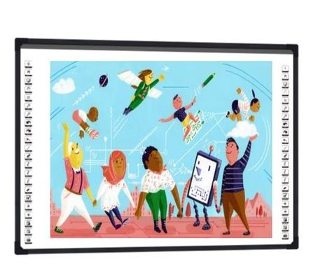 Bảng tương tác quang học 92 inch Bảng thông minh giáo dục với 4 camera Bảng trắng trong lớp học