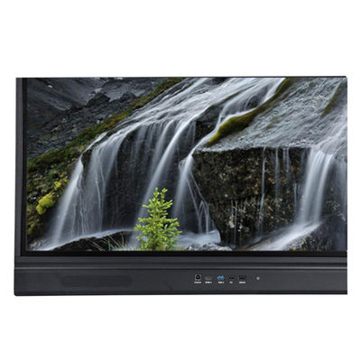 Bảng tương tác LED 65 inch, Bảng điều khiển phẳng thông minh Android 9 10/20 điểm cảm ứng Màu đen hồng ngoại