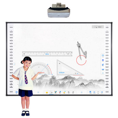 Bảng máy chiếu tương tác 120in Hệ điều hành Windows Android Linux Nano Ceramic dùng trong trường học