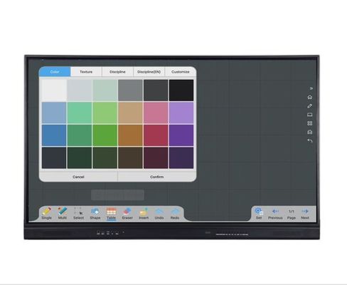 Bảng thông minh LCD 86 "0 Gap Lắp đặt chân đế di động cảm ứng đa điểm