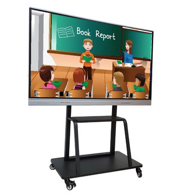 Bảng tương tác thông minh 65 inch độ phân giải 4K công nghệ hồng ngoại dành cho giảng dạy và hội nghị