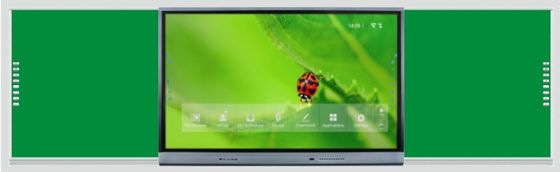 Blackboard thông minh 75 86 inch màn hình đa ngón tay tương tác cảm ứng bên trái bên phải bảng cho học sinh lớp học