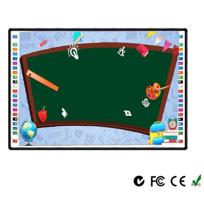 Bảng trắng tương tác hồng ngoại 90 inch Bảng trắng điện tử Giao diện USB Bề mặt Nano Ceramic