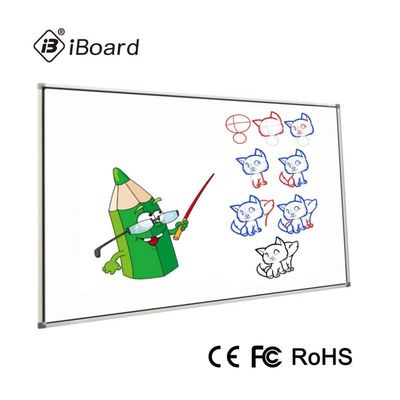 96 inch Giáo dục Bảng tương tác 16: 9 Cảm ứng hồng ngoại cho lớp học