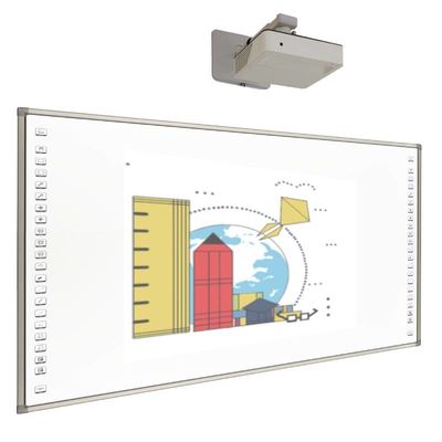 96 inch bảng trắng tương tác di động bảng trắng thông minh với máy chiếu laser