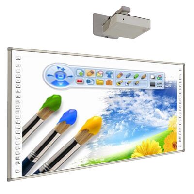 Bảng trắng tương tác 120 inch với công nghệ đa cảm ứng và hồng ngoại cho giáo dục
