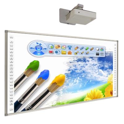 96 inch bảng trắng tương tác di động bảng trắng thông minh với máy chiếu laser