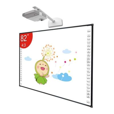 Bảng trắng kỹ thuật số 82 '' cho lớp học, màn hình tương tác thông minh BSMI