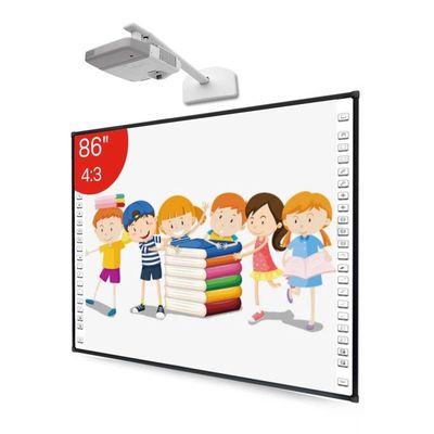 Cảm ứng đa điểm Mười điểm Bảng trắng tương tác hồng ngoại 86 "