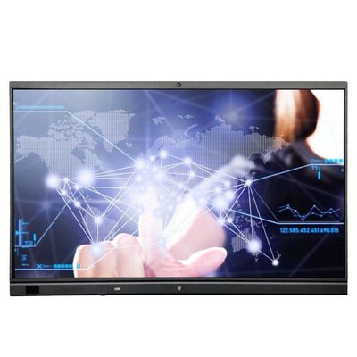 65 Màn hình phẳng tương tác Android 11 Màn hình cảm ứng với Camera và Mic
