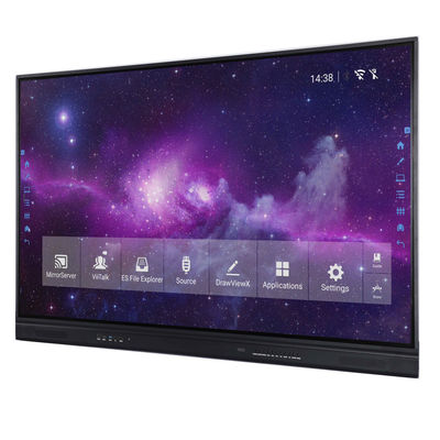 Gương kính chống lóa Bảng trắng tương tác quang học Nhôm 65in
