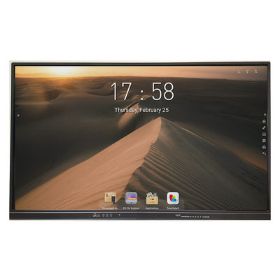 Kính cường lực 65 inch 4mm IR Interactive Whiteboard Màn hình 4K DLED