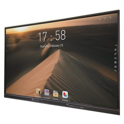 Kính cường lực 65 inch 4mm IR Interactive Whiteboard Màn hình 4K DLED