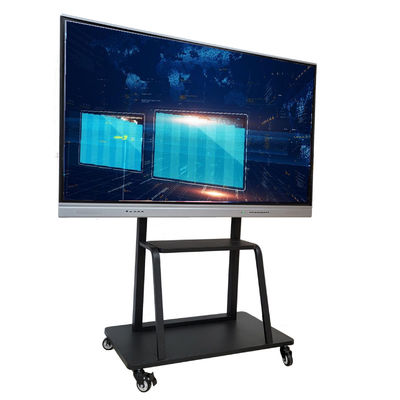 School Android 11 75 inch Bảng điều khiển phẳng tương tác Màn hình LED cảm ứng đa điểm cho lớp học