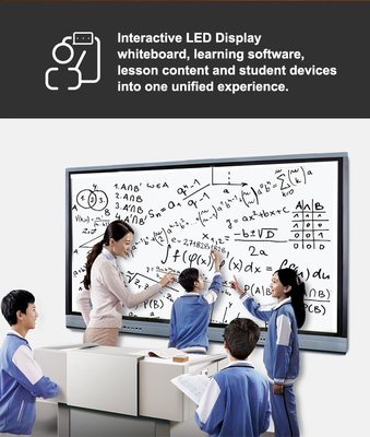 Công nghệ hồng ngoại điện dung 86 inch Màn hình cảm ứng tương tác IPS Màn hình DLED