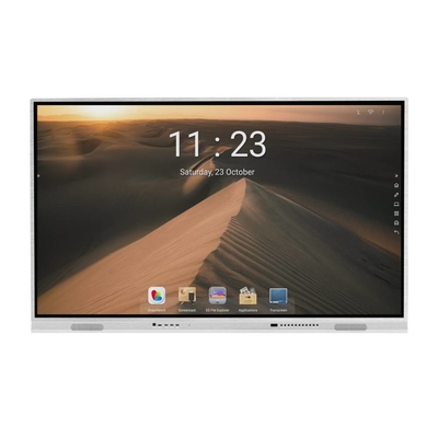 Khung cảm ứng bảng trắng tương tác Android 11 IR 6 + 64G Máy ảnh Mic Type-C Màn hình bảng tùy chọn cho văn phòng