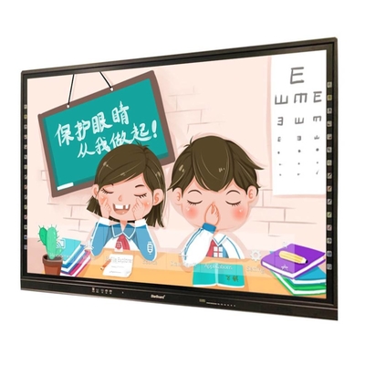 Màn hình cảm ứng tương tác Android 11 Thanh bên màu 55 65 75 86 inch Bảng tương tác cho trẻ em văn phòng