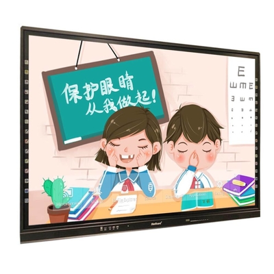 Màn hình cảm ứng tương tác Android 11 Thanh bên màu 55 65 75 86 inch Bảng tương tác cho trẻ em văn phòng