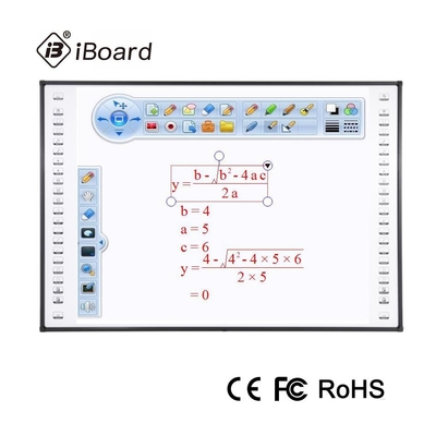 Bảng tương tác hồng ngoại 82 inch với E3 gốm / công việc bề mặt nano với máy chiếu
