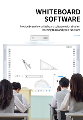 Trung Quốc Factory Direct All-In-One Interactive 20Touch Point IR Infrared Ceramic 96 Inch Dual System Smart Boards Speaker 16:10 Side Bar Projector Boards Cho Trường Đại học Với Phần mềm giảng dạy