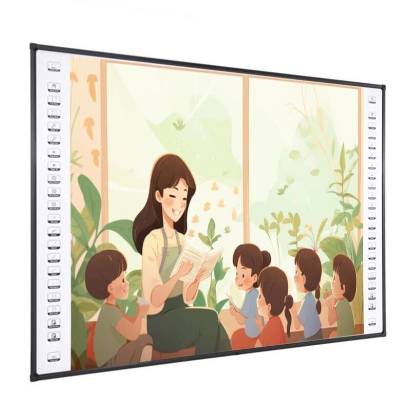 Bảng trắng tương tác hồng ngoại 82 inch với 10 điểm cảm ứng và cổng USB cho lớp học thông minh